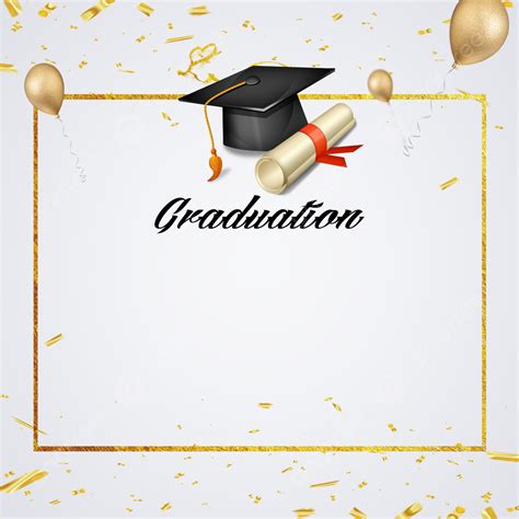 Graduation Hat Background Ribbon Sequins Element Graduation Season