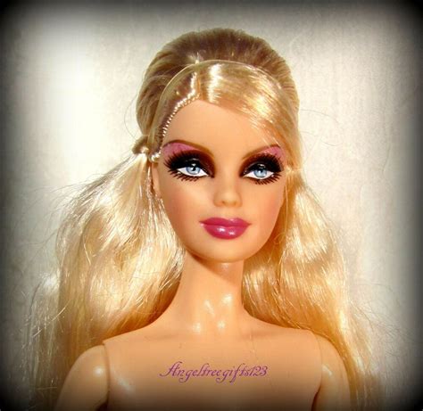 Heavy Eye Makeup Nude Platinum Blonde Holiday Barbie Heavy Eye Makeup Mackie Face