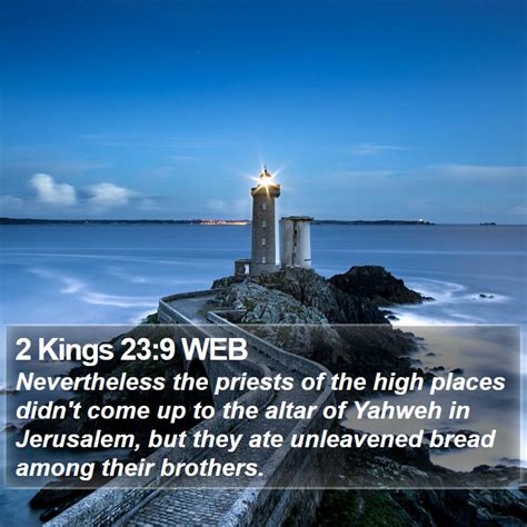2 Kings 239 Web Nevertheless The Priests Of The High Places