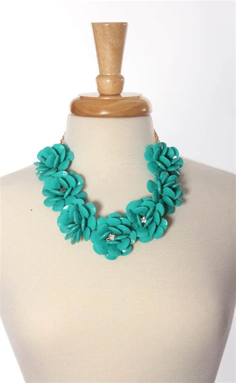 A Teal Statement Necklace Is Always Great Bloom With Me Teal Teal