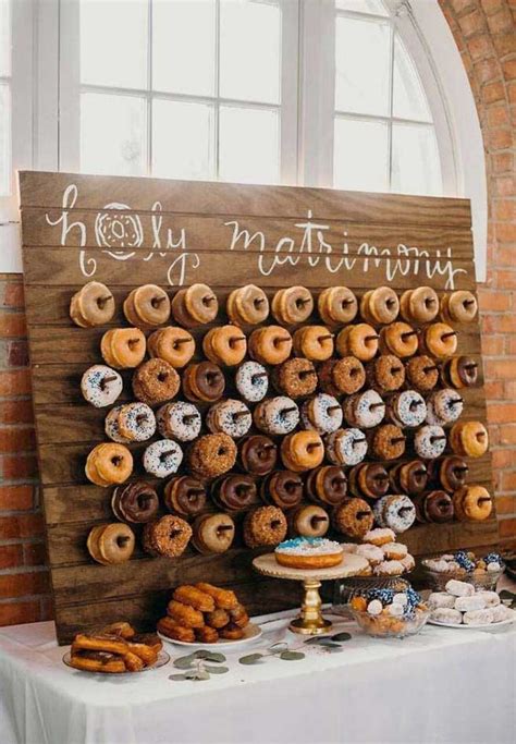 Wedding Donuts A Fun Alternative Wedding Dessert Ideas Donut Wall I Take You