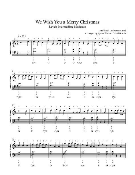 Biggest digital christmas sheet music showcase. We Wish You a Merry Christmas by Traditional Piano Sheet ...