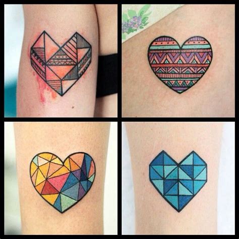 Geometric Heart Geometric Heart Tattoo Small Heart