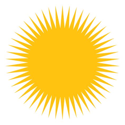 Icono de grandes rayos afilados de sol - Descargar PNG/SVG transparente png image