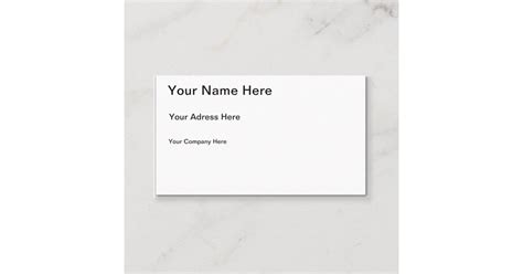 Create Your Own Business Card Zazzle