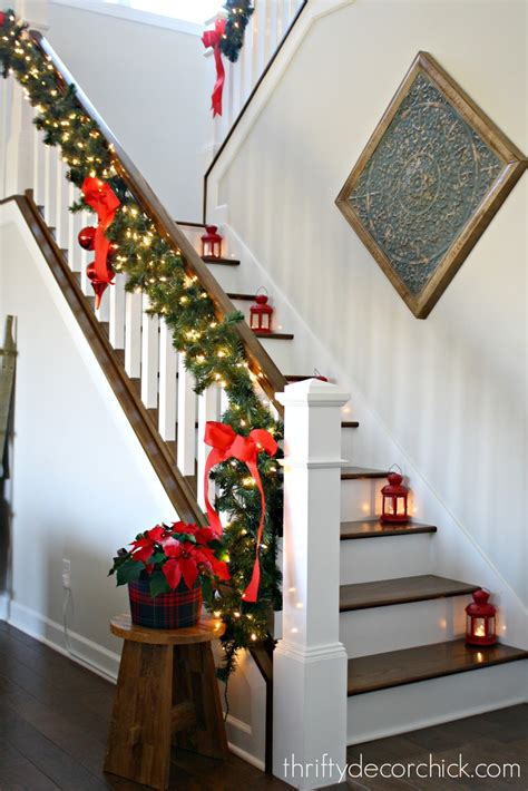 See more ideas about christmas stairs, christmas staircase, christmas. Our Christmas staircase! from Thrifty Decor Chick