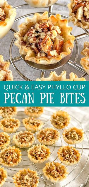 Easy Mini Pecan Pie Phyllo Tart Bites Donuts2crumpets