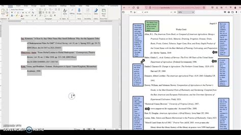 Formatting An Mla Works Cited Page Using Microsoft Word Th Th Edition