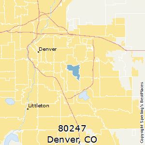 In 1983, an extended zip+4 code was introduced; Best Places to Live in Denver (zip 80247), Colorado