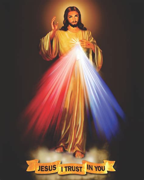 Divine Mercy Print Jesus I Trust In You