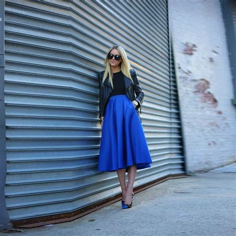 Top Fashion Navy Blue Skirt Midi Skirt With Pocket Satin Awesome Skirts