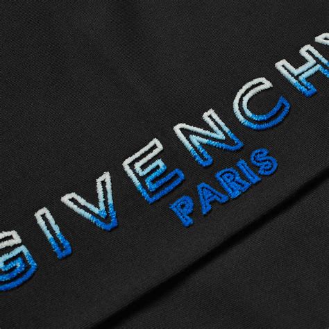 Givenchy Tufting Logo Sweat Short Black And Blue End Be