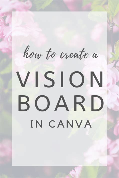 How To Create A Vision Board In Canva Digital Vision Board Digital