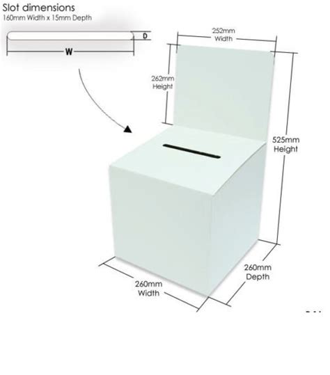 Cardboard Ballot Suggestion Box With Header
