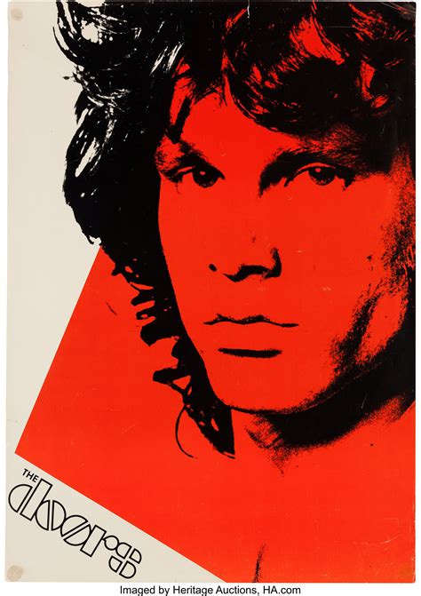 Jim Morrison Doors Promotional Poster Circa 1980 Music Lot 89505 Heritage Auctions