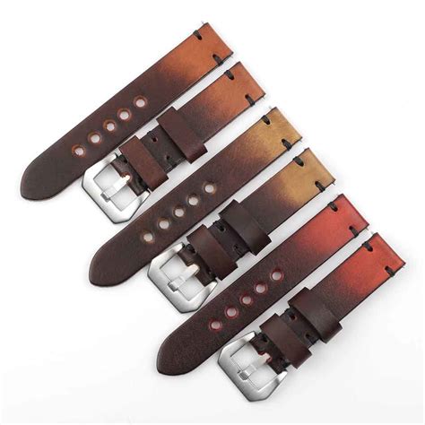 Full Grain Leather Vegetable Tanned Watch Strap 20mm China Watch