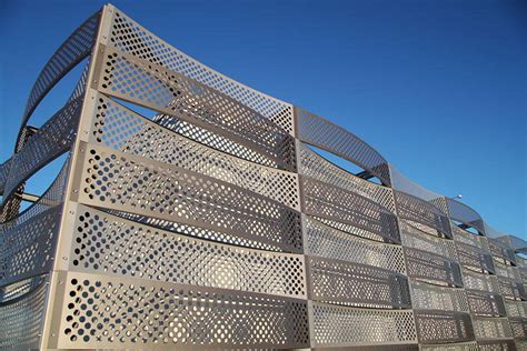 Perforated Metal Facade Cladding Modern Architectural Style