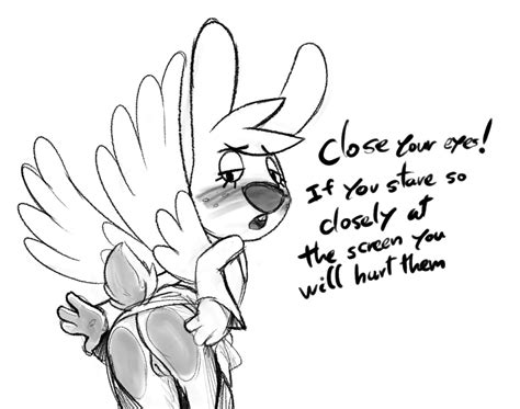 Rule 34 2023 Analog Horror Angel Angel Gabby Angel Hare Anthro Blush Bottomless Clothed