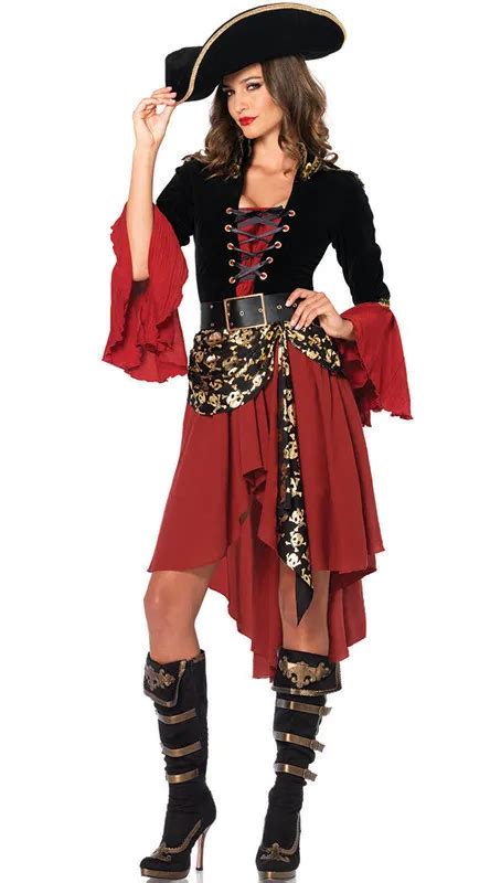 sexy female pirate costume halloween women pirates of the caribbean jack sparrow fantasia