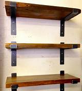 Industrial Reclaimed Wood Shelves Images