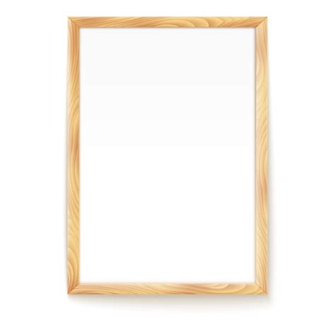 Picture Frame Isolated On A Wall Premium Vector