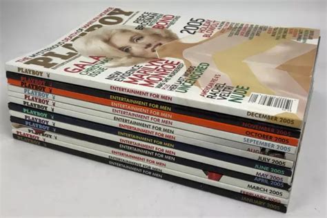 Vintage Playboy Magazine Full Year Complete Set Lot W