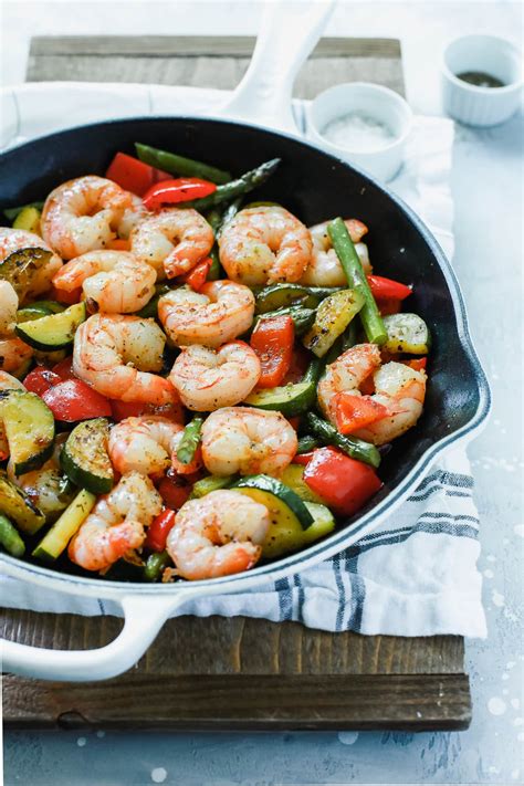Shrimp And Vegetable Skillet Primavera Kitchen