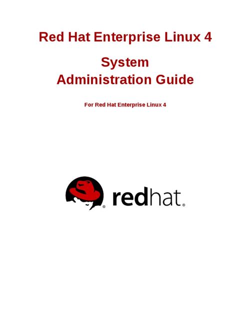 Redhatenterpriselinux 4 Systemadministrationguide En Us Sistema