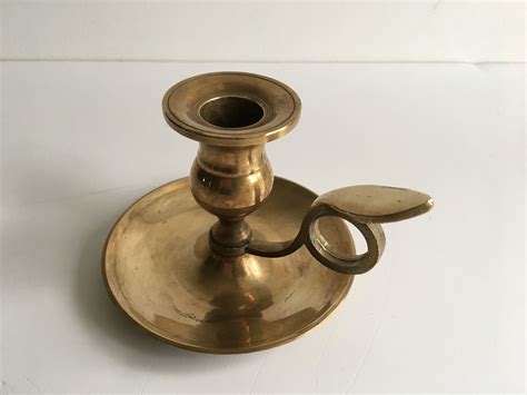 Vintage Hand Candle Holder In Solid Brass Design Market