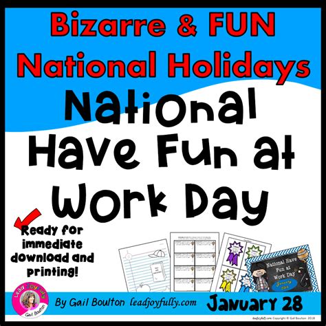 National Have Fun At Work Day January 28th