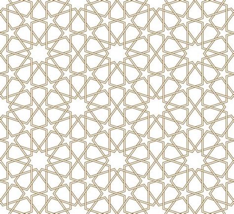 Arabic Geometric Morocco Circle Ornament Mandala Design Pattern