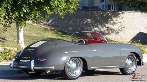 1957 Porsche 356 Vintage Speedster Brand New Slate Grey Red Interior