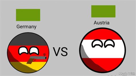 Austria Vs Germany Countryball Youtube