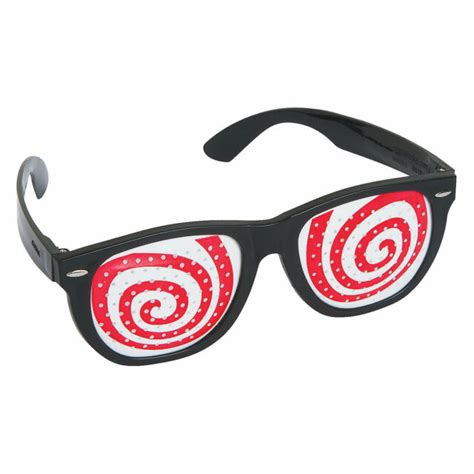 Hypnotic Spiral Pinhole Glasses Apparel Accessories 1 Piece Ebay