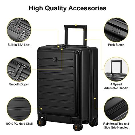Level8 Road Runner Carry On Luggage 20‘‘ Lightweight Pc Hardside