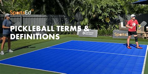 Pickleball Terms And Definitions Sportsedtv