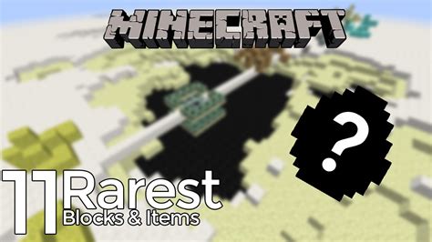 11 Rarest Items And Blocks In Minecraft Minecraft Blog