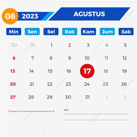 Gambar Kalender Agustus 2023 Lengkap Dengan Tanggal Merah Kalender