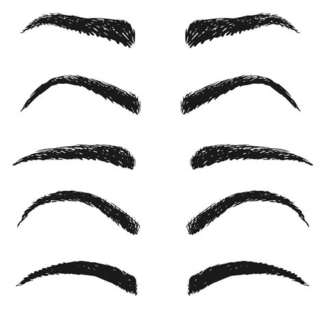 Printable Eyebrow Stencil Stickers Free Download And Print For You