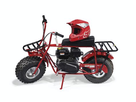 A Coleman Ct200u Mini Bike And A Fox Racing Red V2 Helmet Supreme