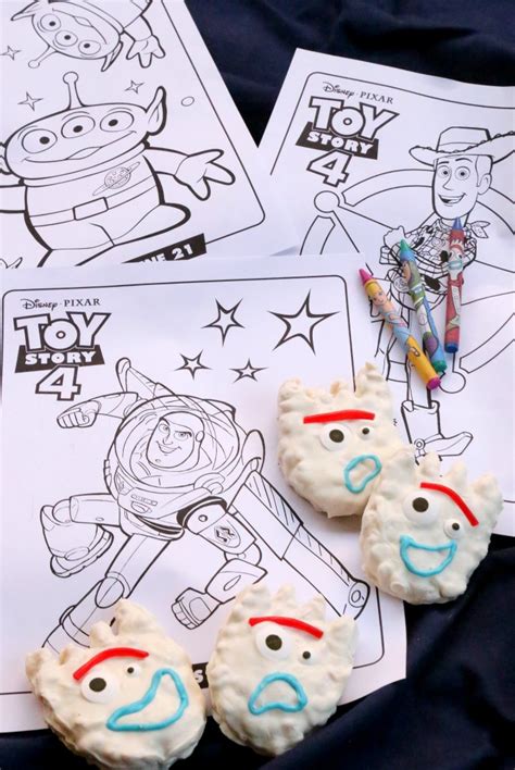 Toy story 4 coloring pages are a fun way for kids of all ages to develop creativity, focus, motor skills and color recognition. Toy Story Forky Krispie Treats - Mom Endeavors