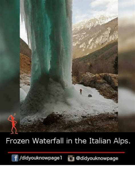 Frozen Waterfall In The Italian Alps Didyouknowpagel