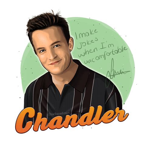 Hemen Behance Projeme Göz Atın Friends Chandler Bing Fanart By Ezgi