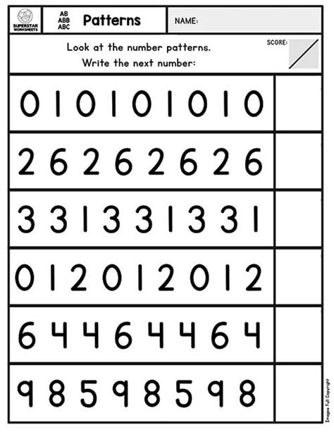 Identifying Number Patterns Numbers Up To 100 1 3rd Grade 4th Grade