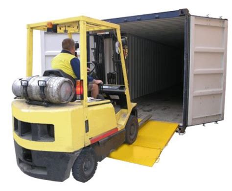 forklift tynes container ramp container ramps
