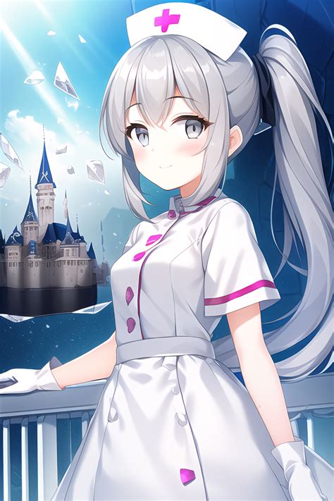 Original Characters Nurses Solo Smiling Anime Anime Girls Nurse