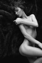 Marta Gromova Photographed Naked In A Black And White Photoshoot By