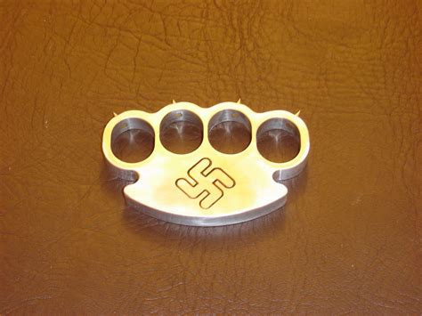 Jakeys Weapon Blog Swastika Engraved Knuckle Duster