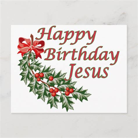 Happy Birthday Jesus Postcard Zazzle