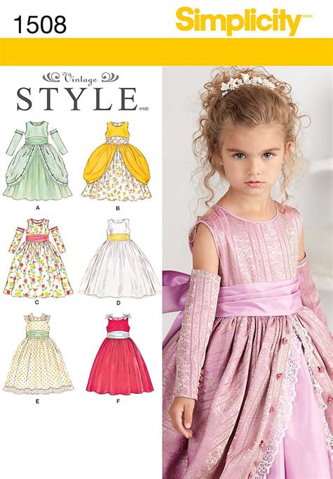 Simplicity 1508 Childs Special Occasion Dress Flower Girl Dress
